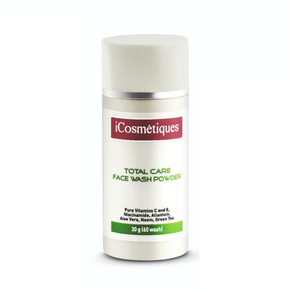 iCosmetiques Face Wash Powder-Pure Vitamin C, Niacinamide, Neem, Aloe Vera, Green Tea & Deep Clean