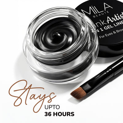 Mila Beauté Wink Artist 36Hr Smudge Proof & Waterproof Gel Eyeliner - Black