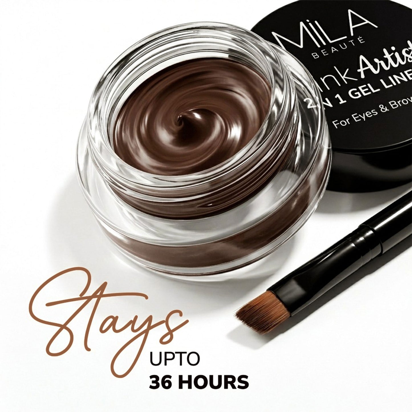 Mila Beauté Wink Artist 36Hr Smudge Proof & Waterproof Gel Eyeliner - Brown