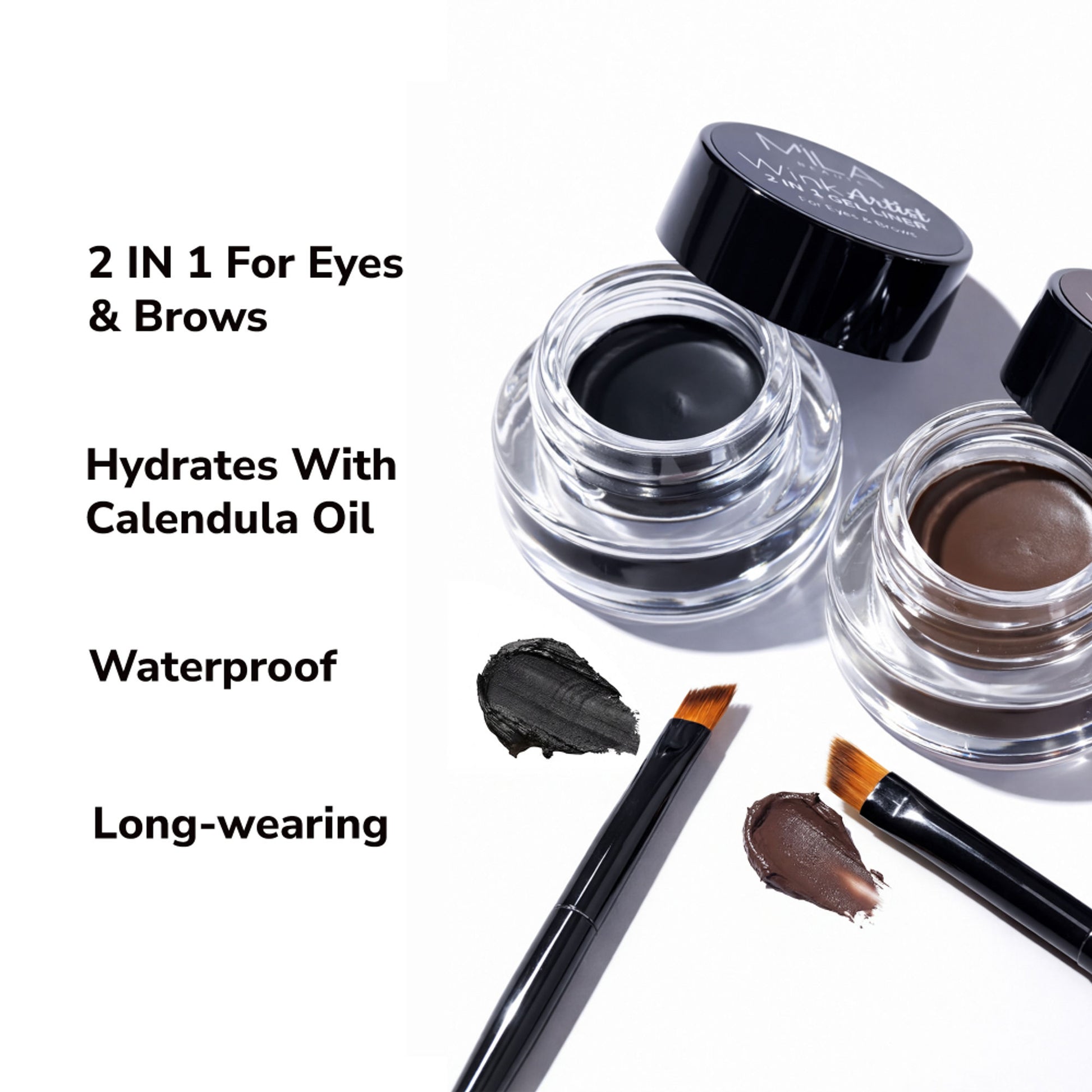 Mila Beauté Wink Artist 36Hr Smudge Proof & Waterproof Gel Eyeliner - Brown