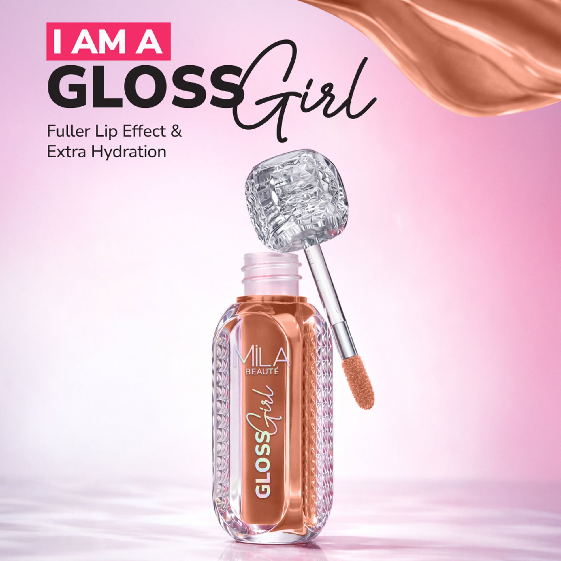 Mila Beauté Gloss Girl Lip Gloss with Fuller-Lip Effect & Extra Hydration - 01 No Filter