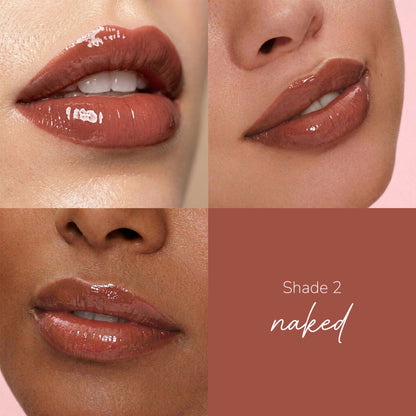 Mila Beauté Gloss Girl Lip Gloss with Fuller-Lip Effect & Extra Hydration - 02 Naked