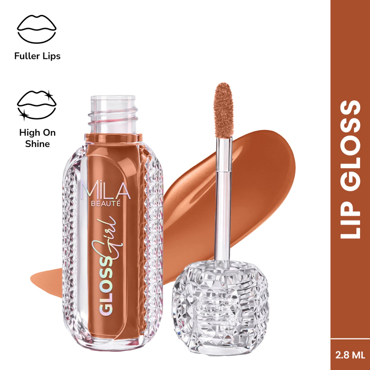 Mila Beauté Gloss Girl Lip Gloss with Fuller-Lip Effect & Extra Hydration - 03 Not Today
