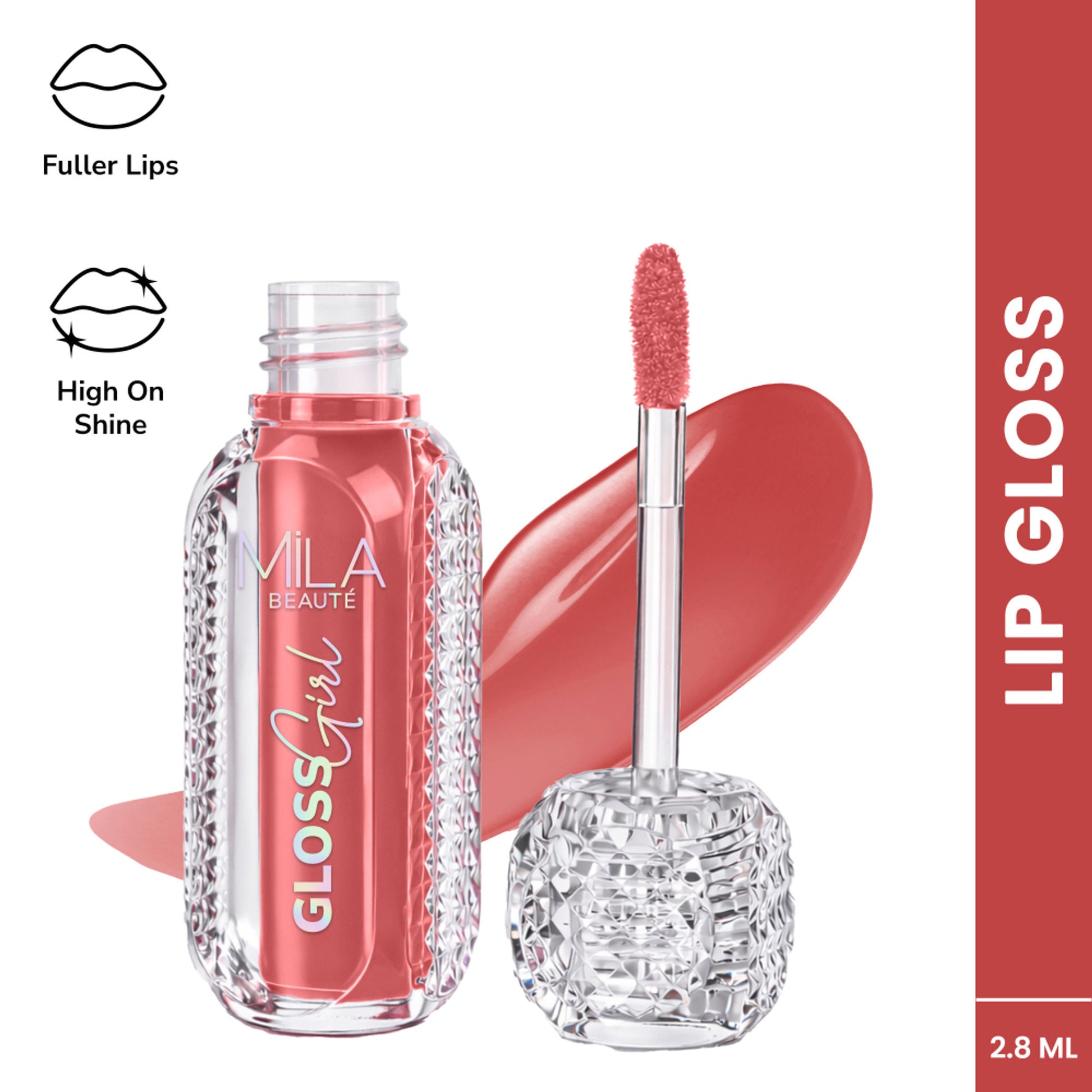 Mila Beauté Gloss Girl Lip Gloss with Fuller-Lip Effect & Extra Hydration - 05 My Choice