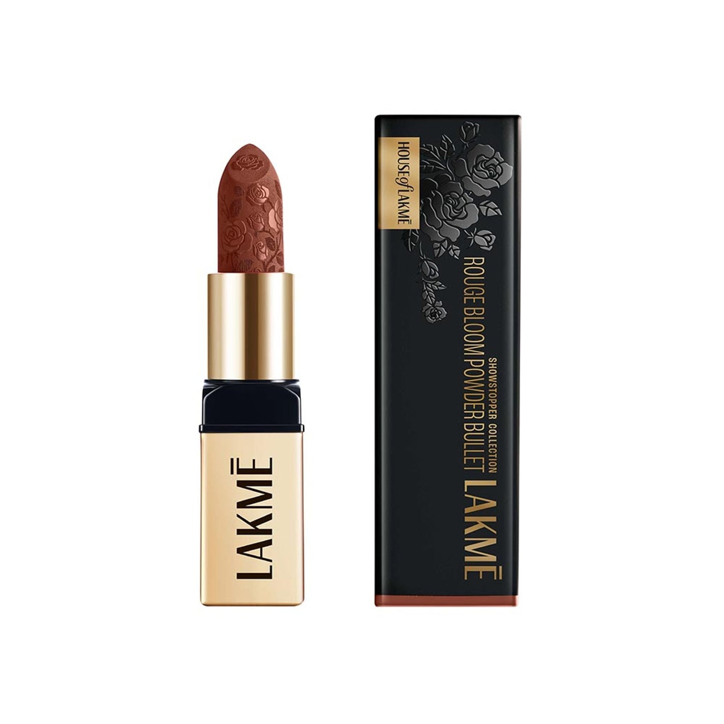Lakme Rouge Bloom Powder Matte Lipstick - Cocoa Carnation 204