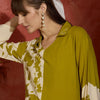 Dhiyona IE Women Floral Printed Regular Thread Work Kurta with Palazzos
