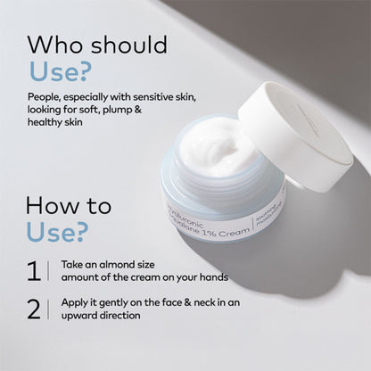 The Face Shop Alltimate Hyaluronic Squalane 1% Cream - Korean Day & Night Hydrating Moisturizer