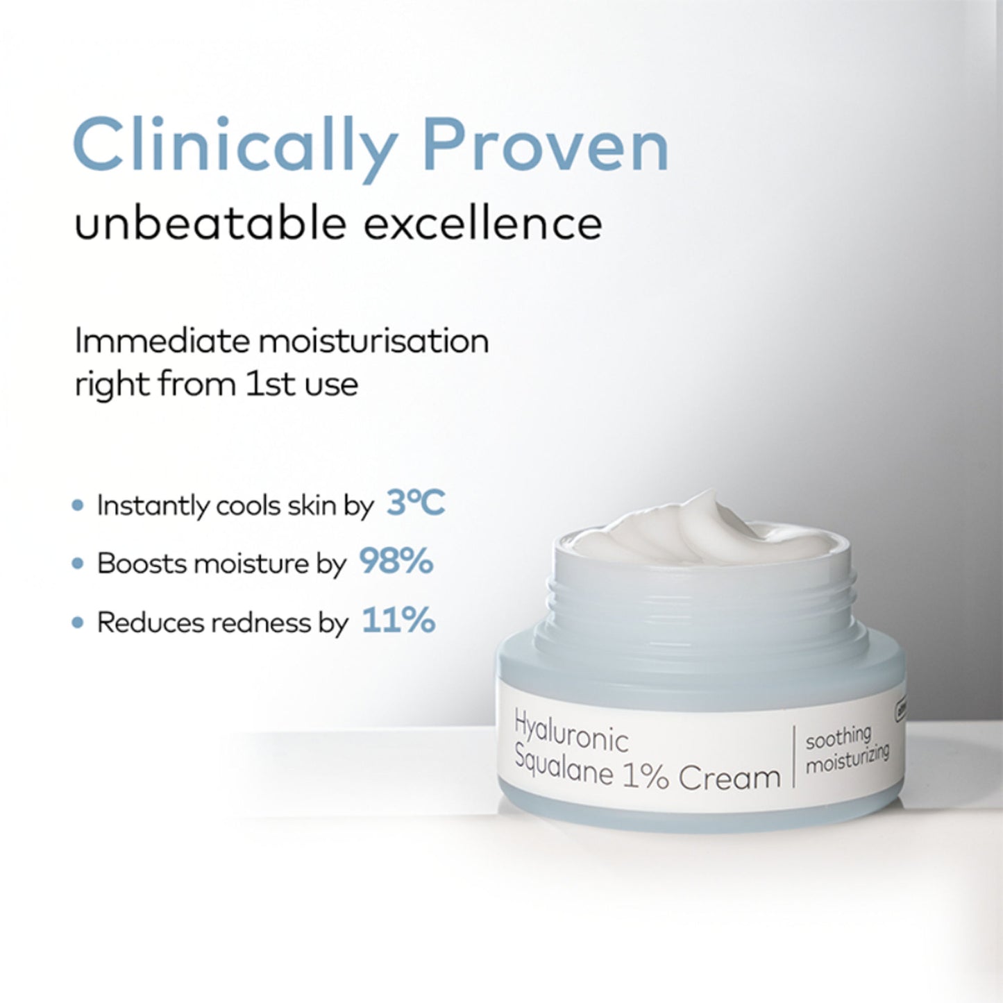 The Face Shop Alltimate Hyaluronic Squalane 1% Cream - Korean Day & Night Hydrating Moisturizer