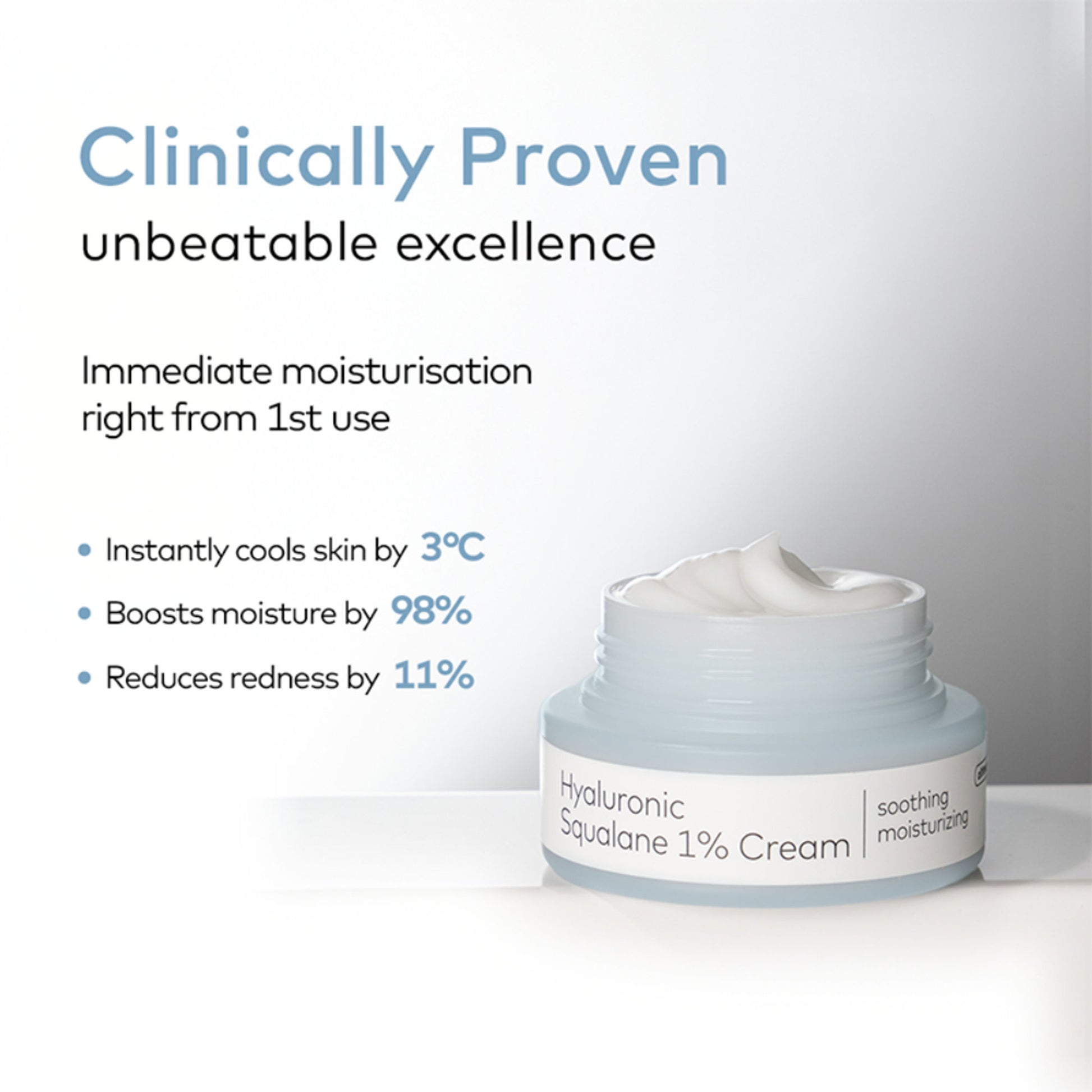 The Face Shop Alltimate Hyaluronic Squalane 1% Cream - Korean Day & Night Hydrating Moisturizer