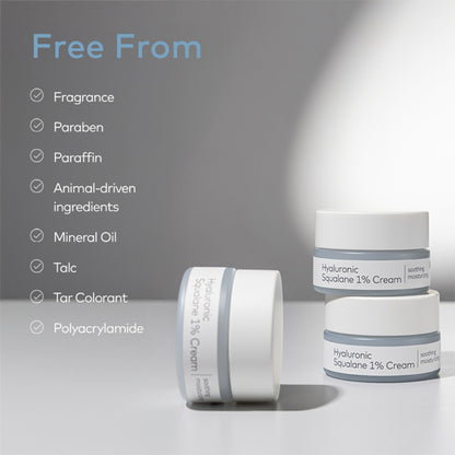 The Face Shop Alltimate Hyaluronic Squalane 1% Cream - Korean Day & Night Hydrating Moisturizer