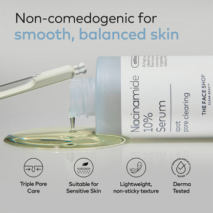 The Face Shop Alltimate Niacinamide 10% Korean Serum - Reduces Oil & Minimizes Pores, for Oily Skin