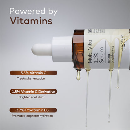 The Face Shop Alltimate Multi Vita 10% Serum - Vitamin C Brightening & Illuminating Korean Skincare