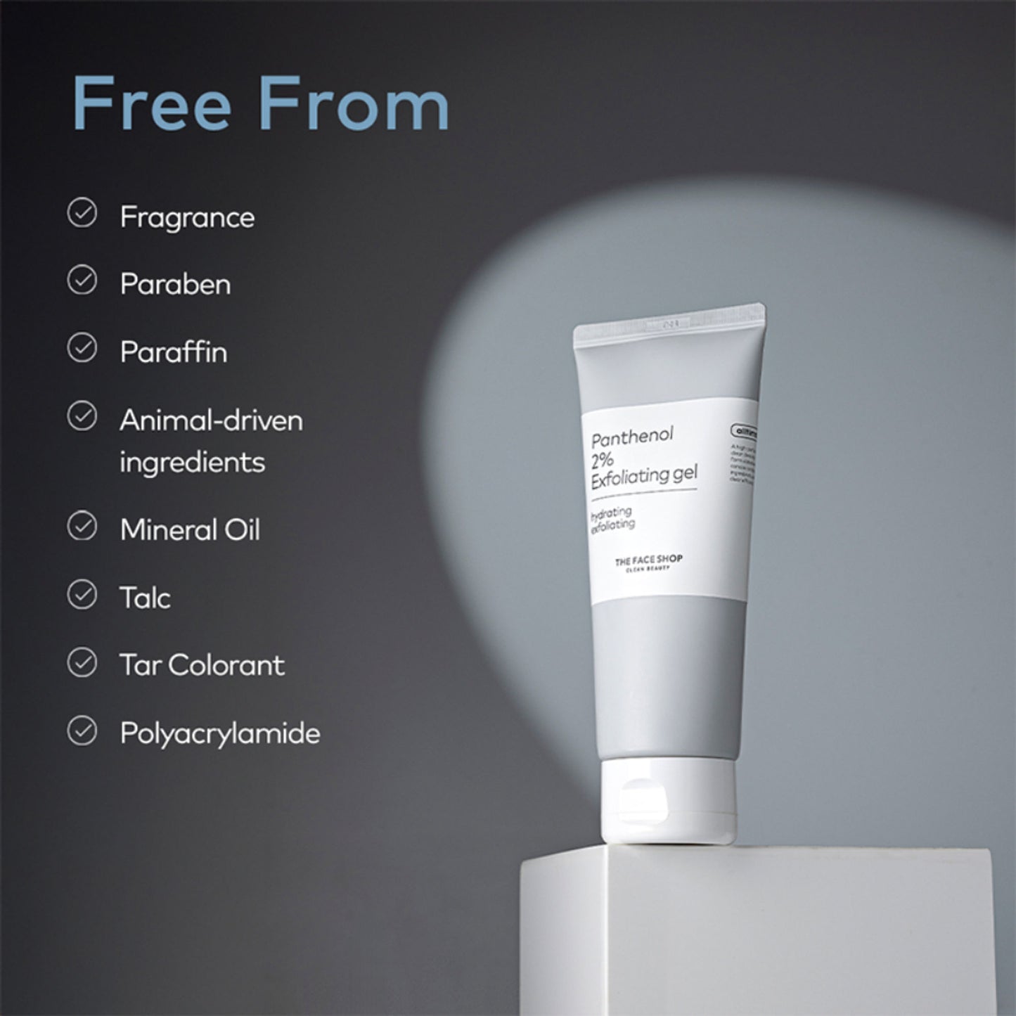 The Face Shop Alltimate Panthenol 2% Exfoliating Gel -Korean Cleansing Scrub with AHA, BHA, LHA, PHA