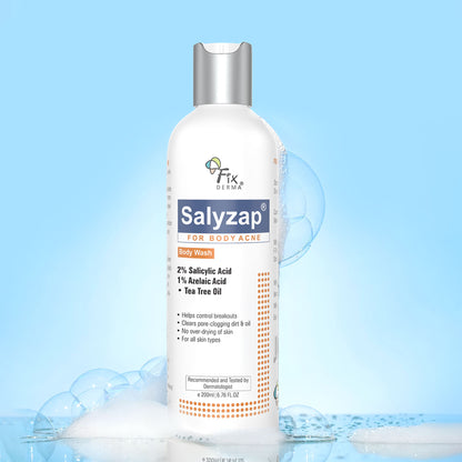 Fixderma Salyzap 2% Salicylic Acid Body Wash Acne Control Back Acne Body Wash for Women & Men