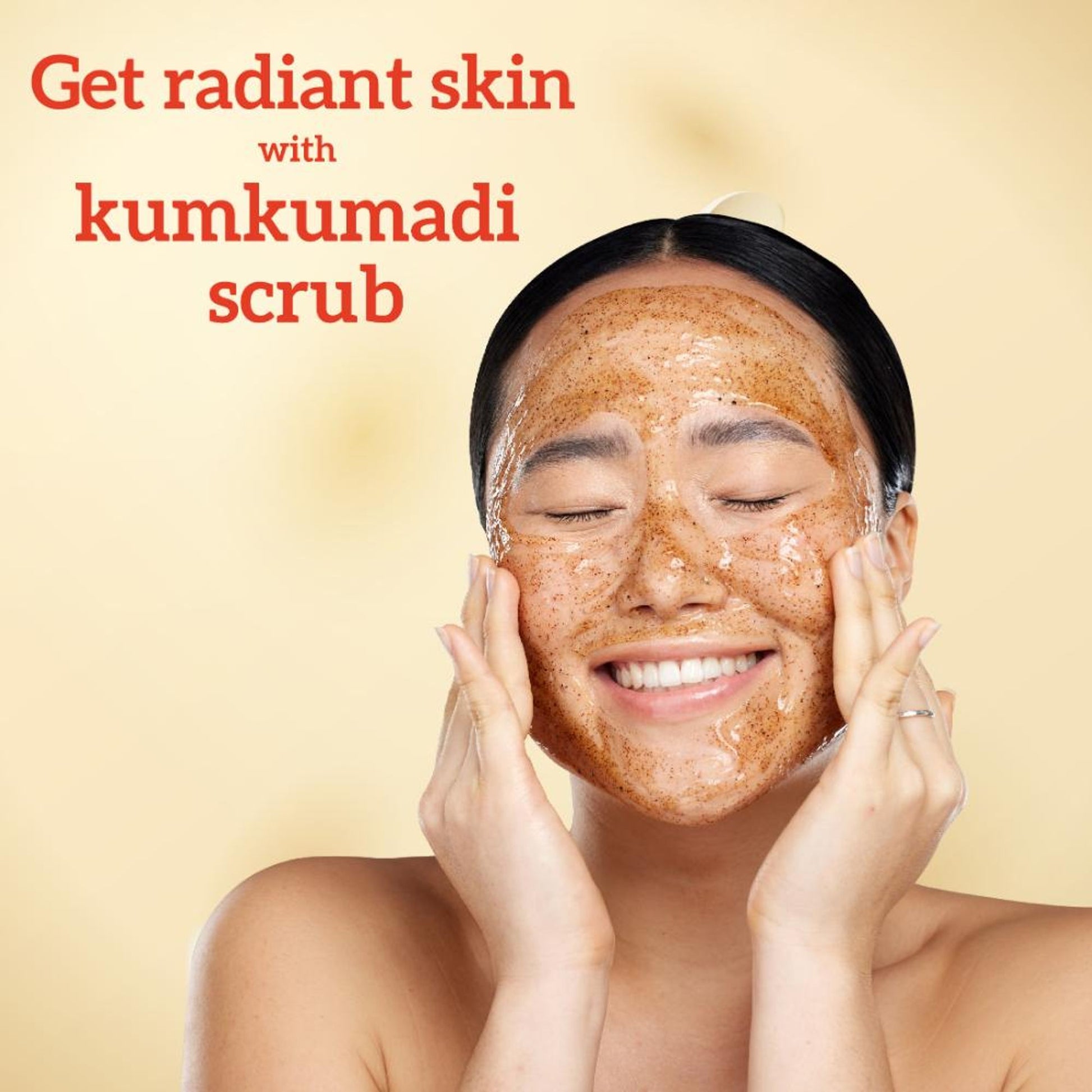 inatur Kumkumadi Face Scrub, Ayurvedic Exfoliator, Brightens Skin, Evens Tone, for Men & Women