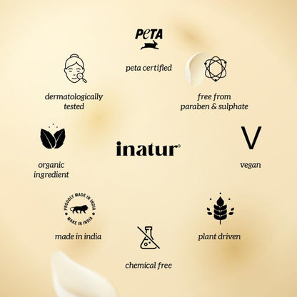 inatur Kumkumadi Face Scrub, Ayurvedic Exfoliator, Brightens Skin, Evens Tone, for Men & Women