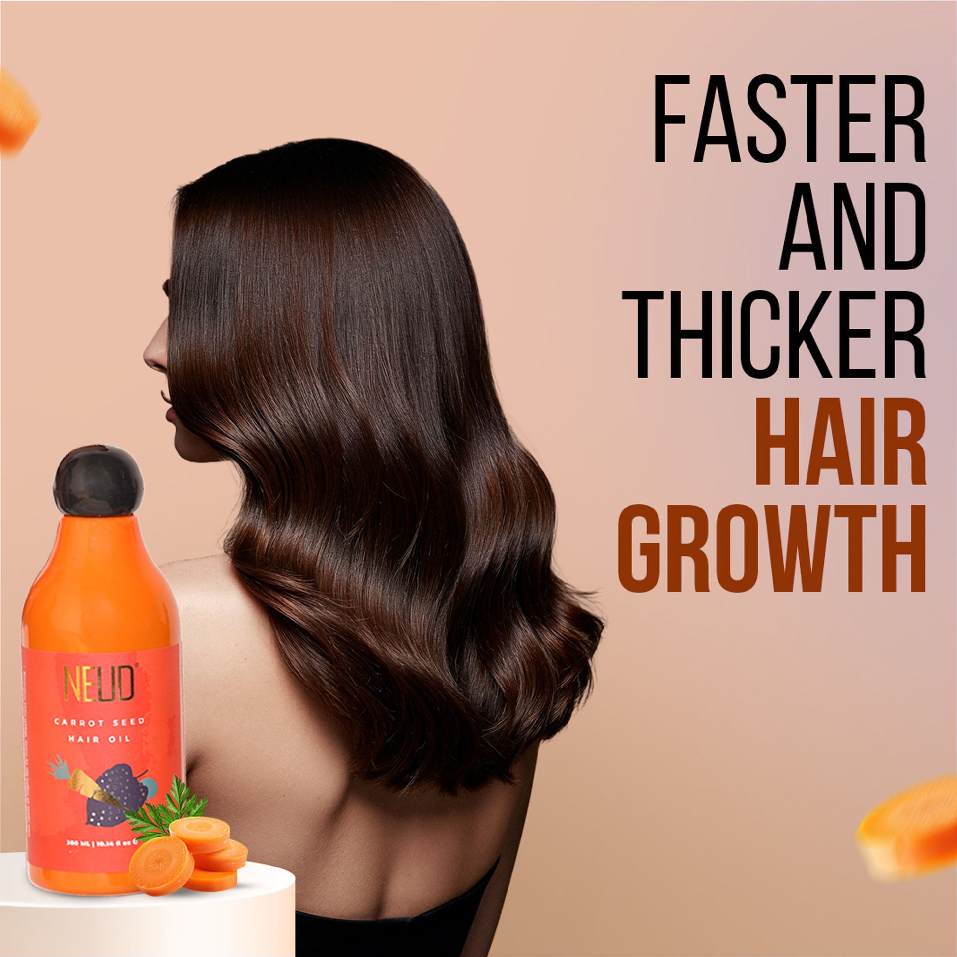 Neud Carrot Seed Premium Hair Oil for Men & Women