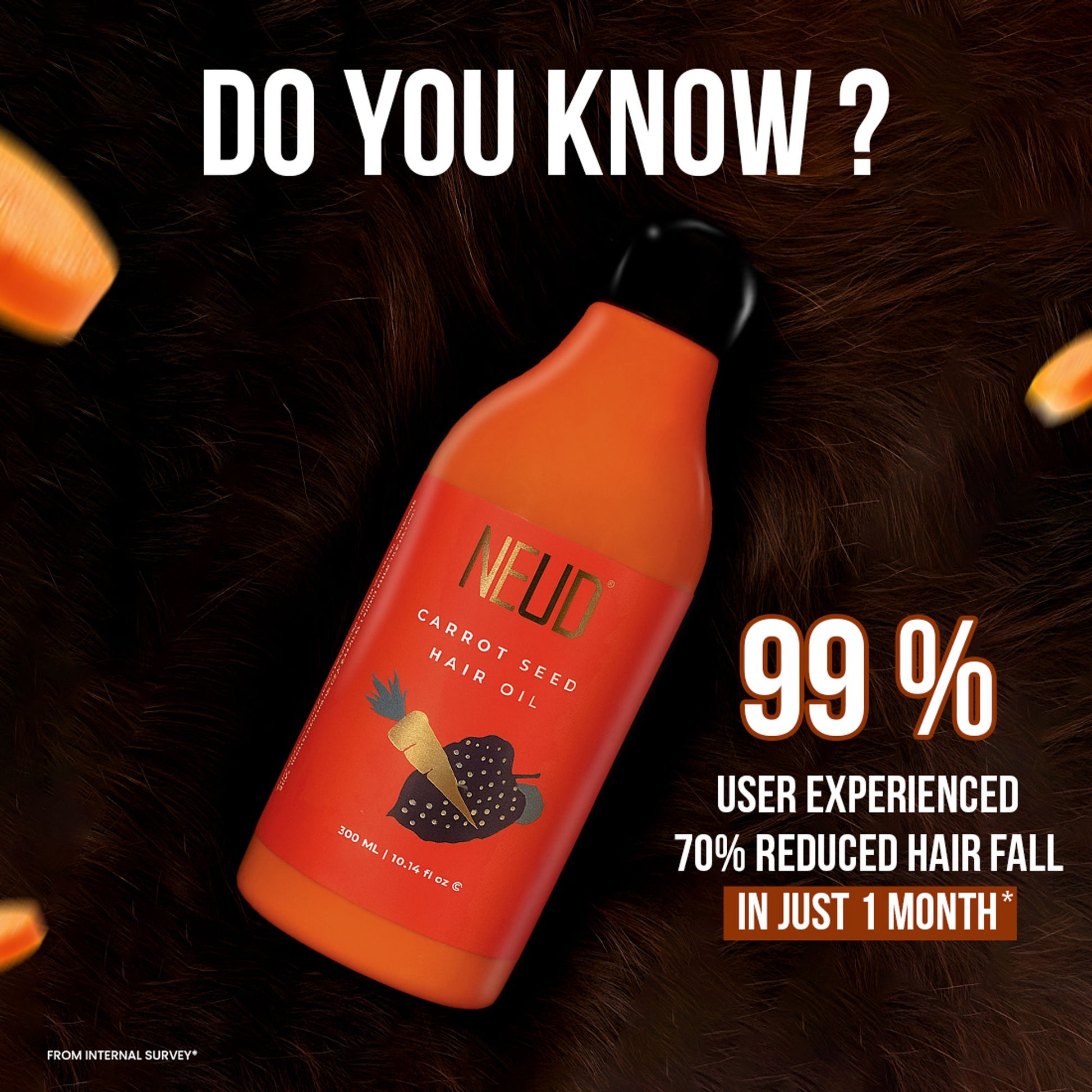 Neud Carrot Seed Premium Hair Oil for Men & Women