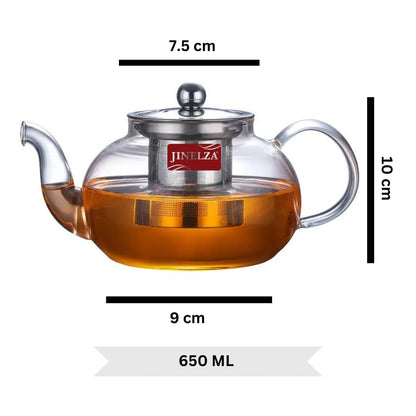 Jinelza Borosilicate Glass Teapot 650ML