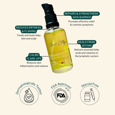 Oleum Cottage Restorative Oil for Skin + Scalp Psoriasis, Dandruff, Eczema