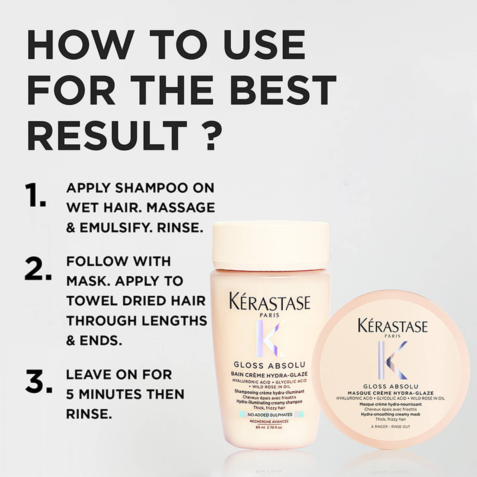 Kerastase Gloss Absolu Creme Anti-Frizz Shampoo