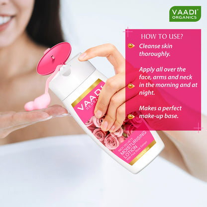 Vaadi Herbals Moisturising Lotion With Pink Rose Extract
