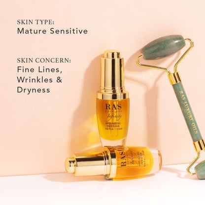 RAS Luxury Oils Infinity Anti - Ageing Face Elixir, Lightweight Serum With Vitamin C, A, B5