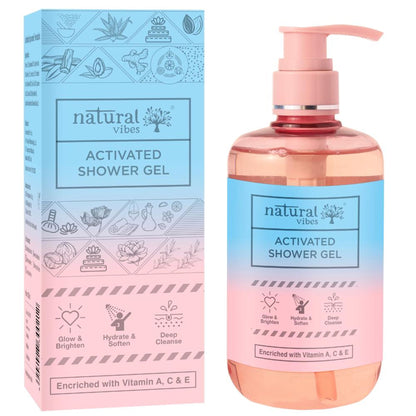 Natural Vibes Activated Shower Gel Body Wash