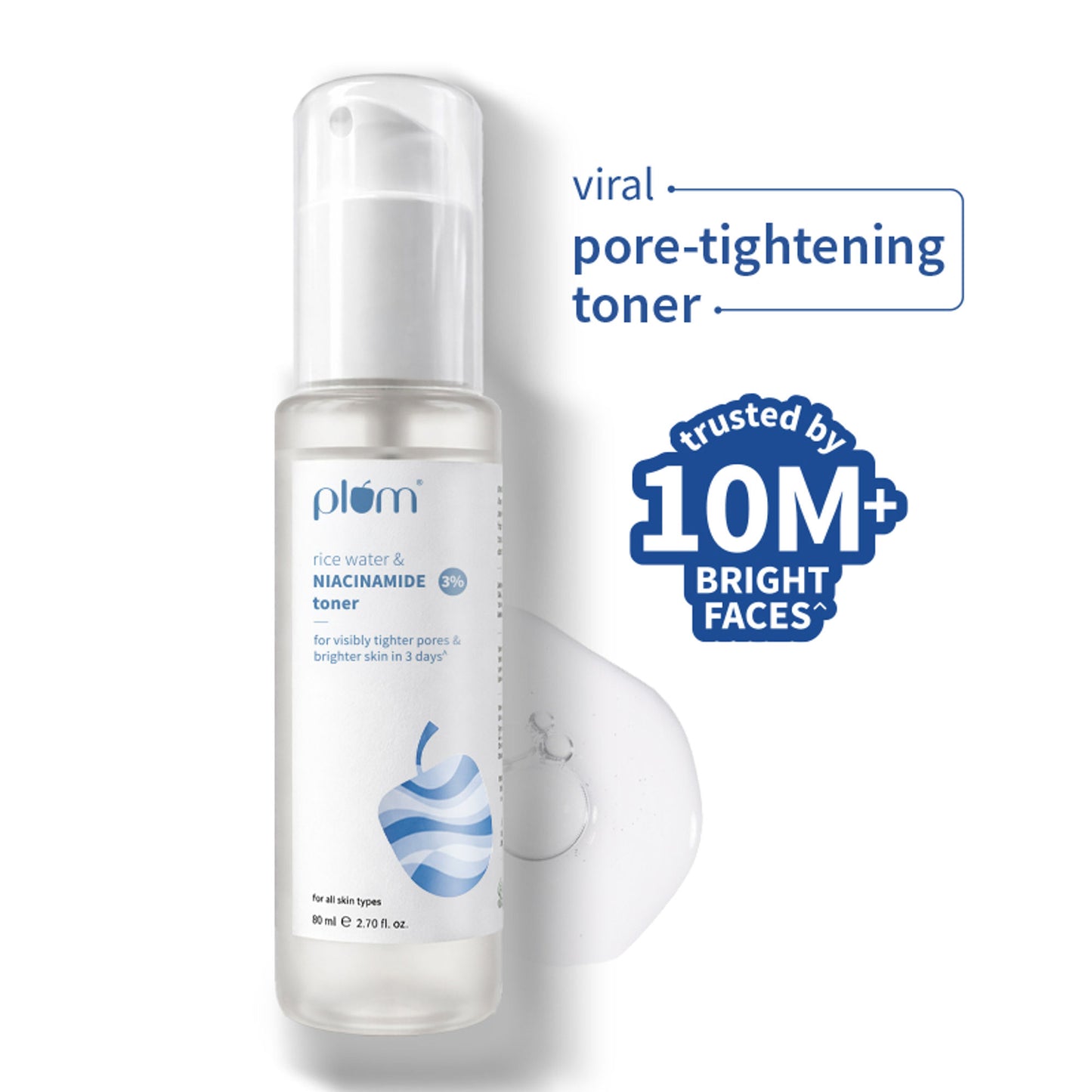 Plum 3% Niacinamide Alcohol-Free Toner With Rice Water