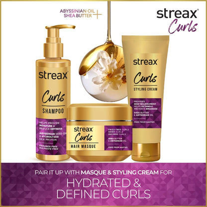 Streax Curl Hair Shampoo For Wavy & Curly Hair