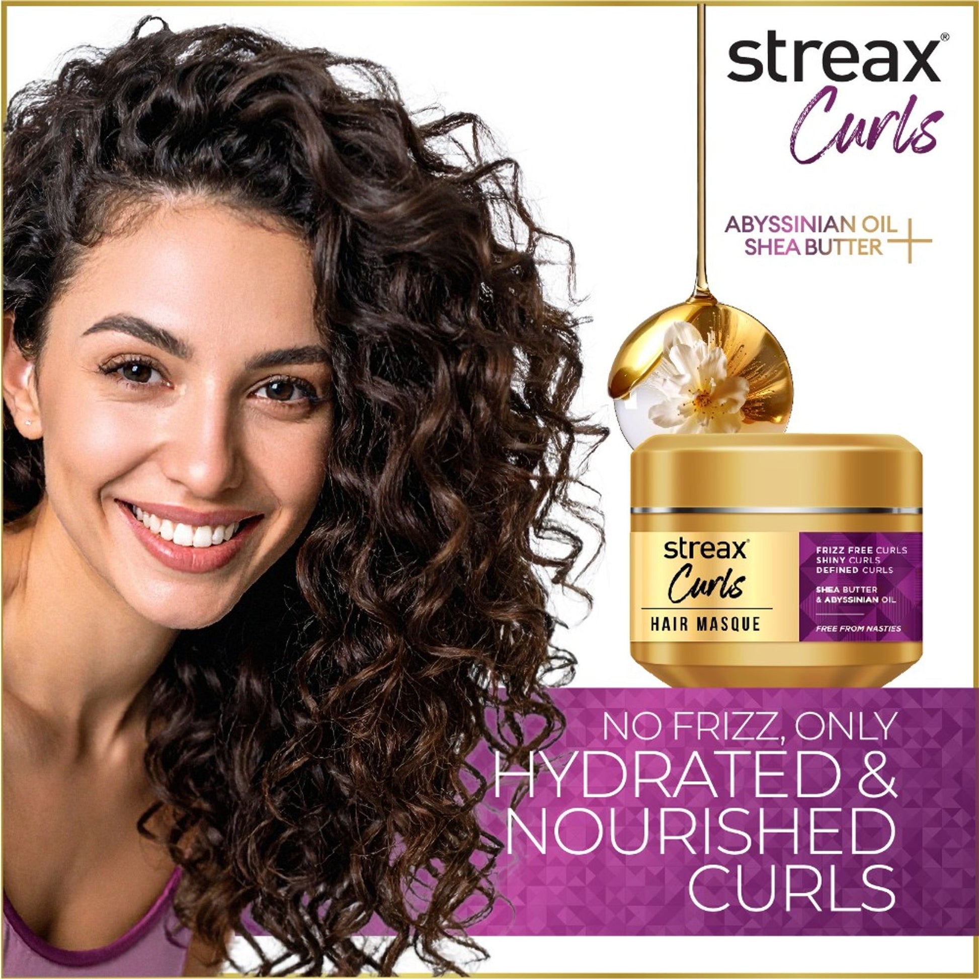 Streax Curl Hair Mask For Curly & Wavy Hair