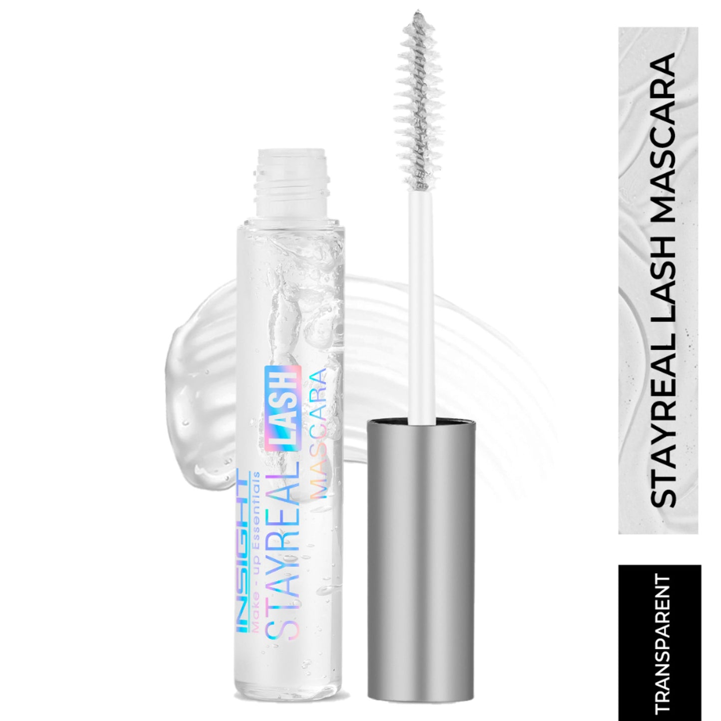 Insight Cosmetics Stay Real Transparent 2 In 1 Brow & Lash Mascara,Sweatproof Long Wear Formula - Transparent