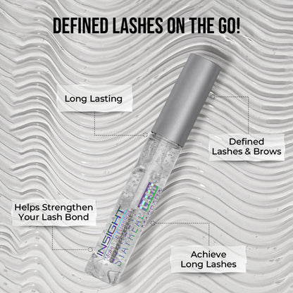 Insight Cosmetics Stay Real Transparent 2 In 1 Brow & Lash Mascara,Sweatproof Long Wear Formula - Transparent