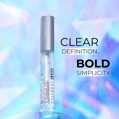Insight Cosmetics Stay Real Transparent 2 In 1 Brow & Lash Mascara,Sweatproof Long Wear Formula - Transparent