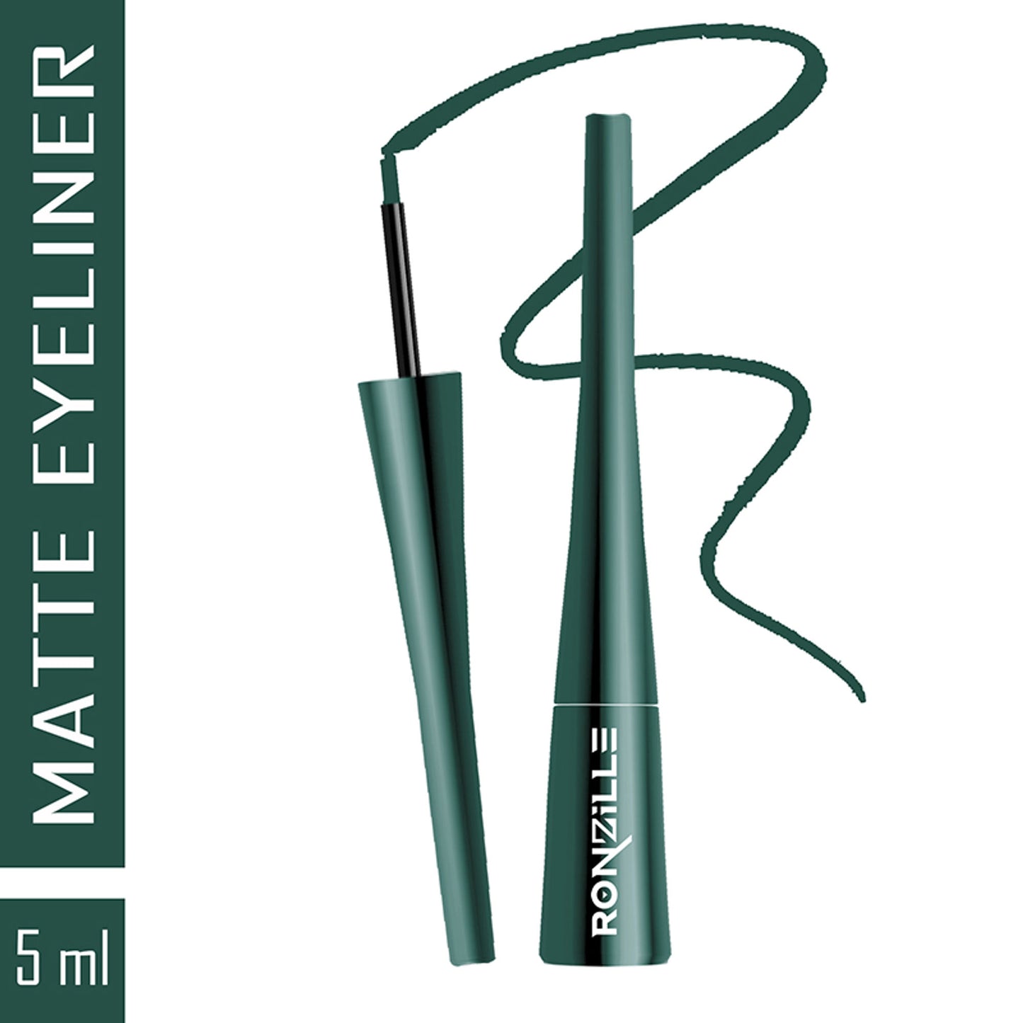 Ronzille Smudgeproof And Waterproof Liquid Matte Eyeliner - Green