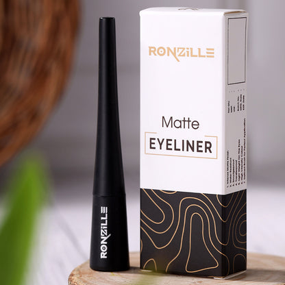 Ronzille Smudgeproof And Waterproof Liquid Matte Eyeliner - Black