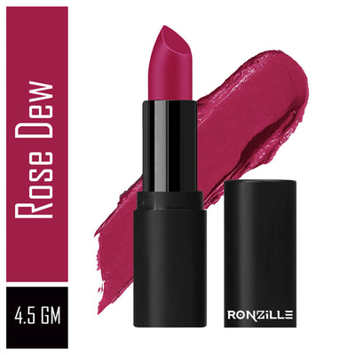 Ronzille One Touch Up HD Matte Lipstick - Rose Dew