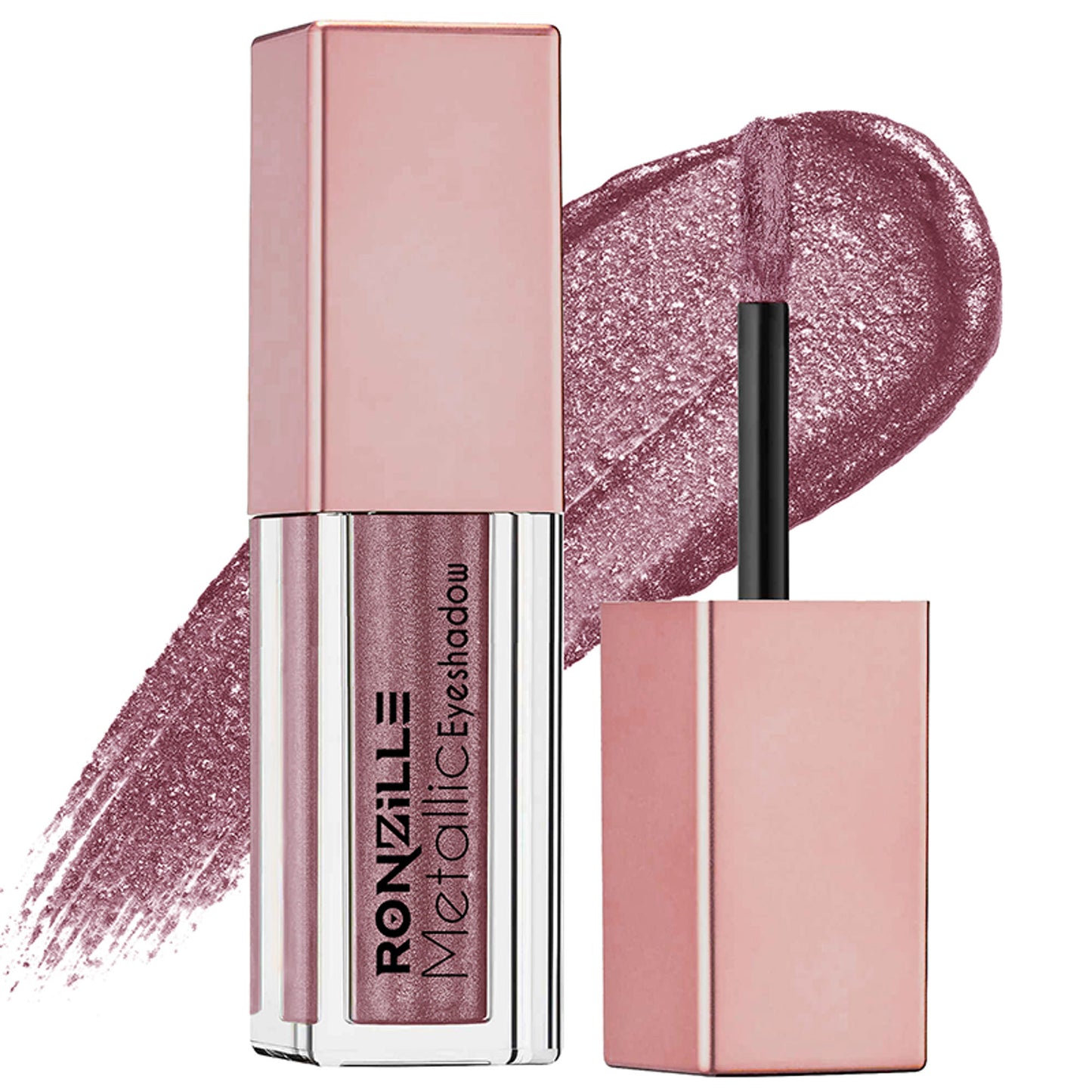 Ronzille Metallic Glitter Liquid Eye Shadow - Rose Gold