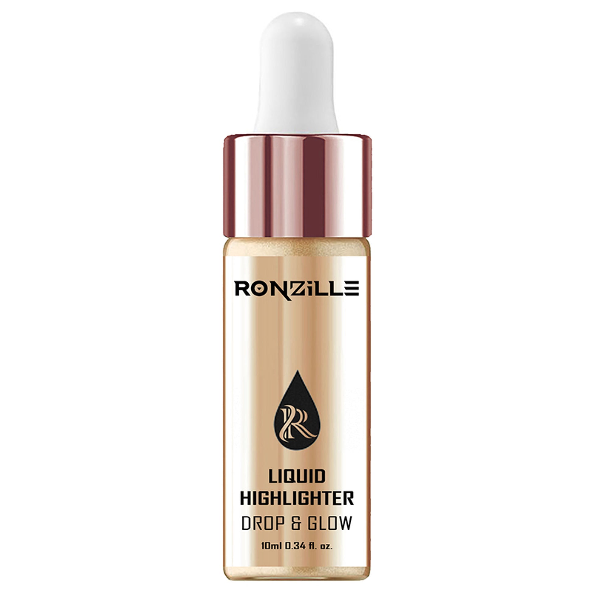 Ronzille Smooth Shine Liquid Illuminator Face Highlighter 3D Glow - Golden