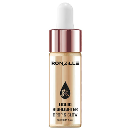 Ronzille Smooth Shine Liquid Illuminator Face Highlighter 3D Glow - Golden