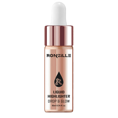 Ronzille Smooth Shine Liquid Illuminator Face Highlighter 3D Glow - Rose Gold