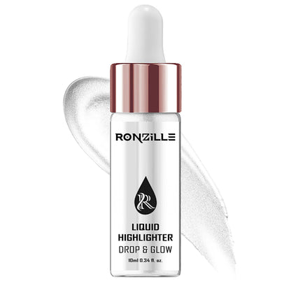Ronzille Smooth Shine Liquid Illuminator Face Highlighter 3D Glow - Silver
