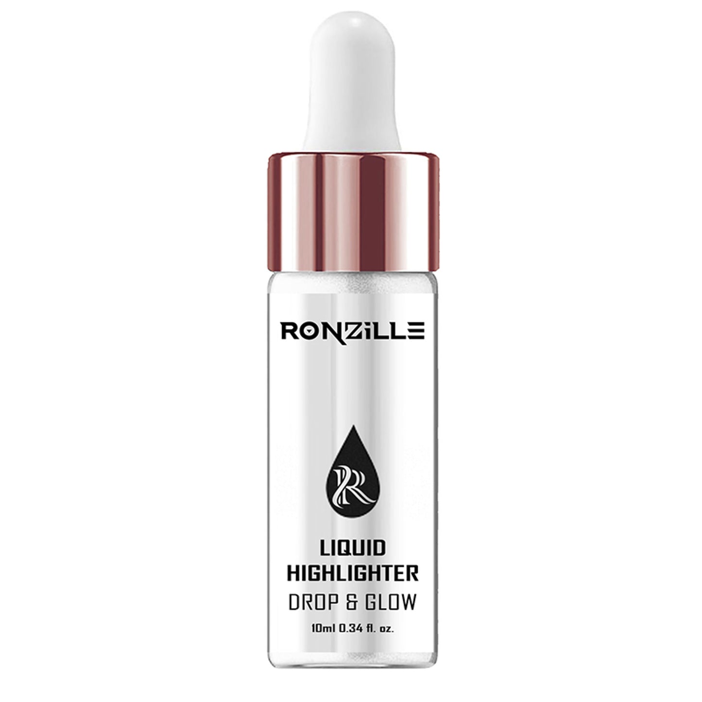 Ronzille Smooth Shine Liquid Illuminator Face Highlighter 3D Glow - Silver