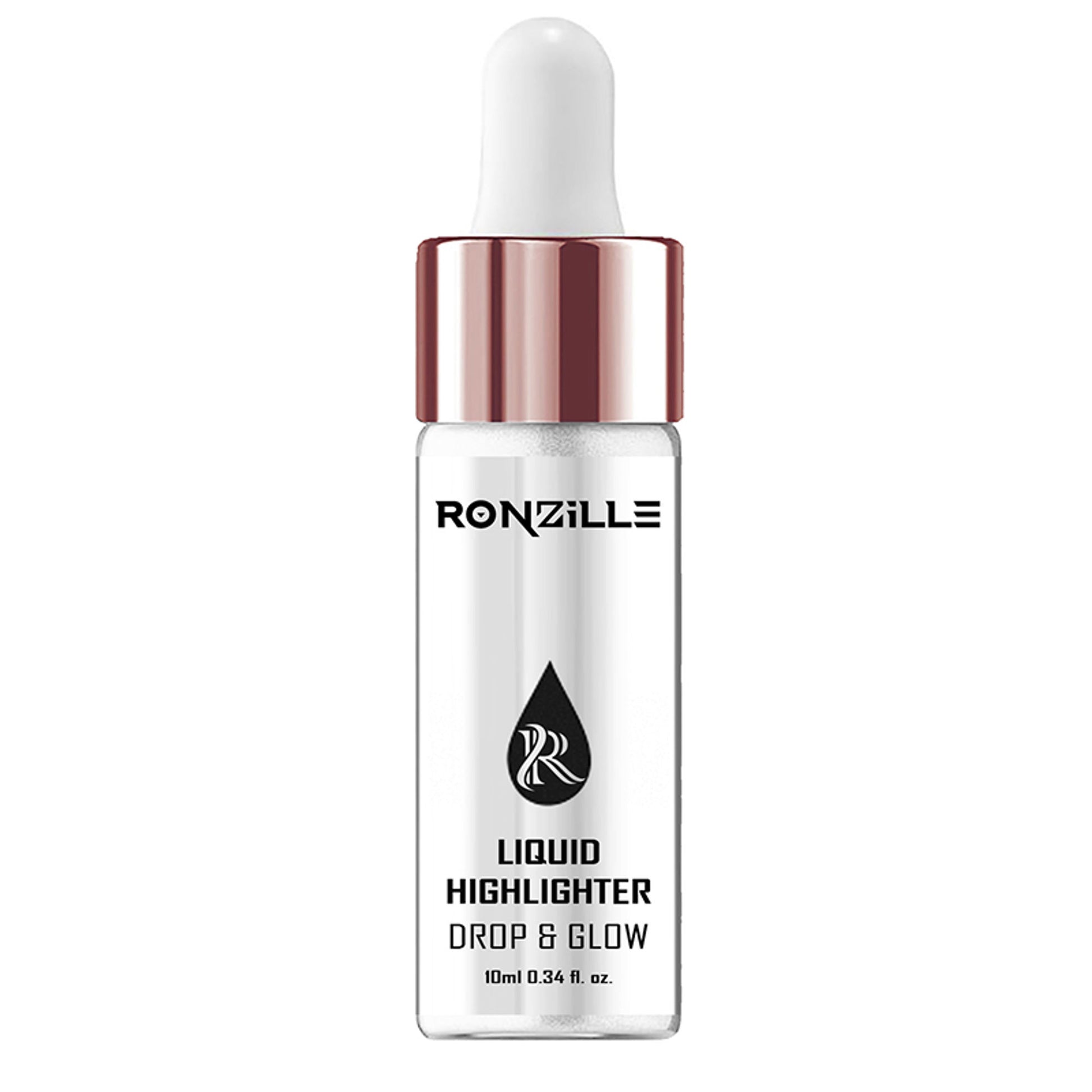 Ronzille Smooth Shine Liquid Illuminator Face Highlighter 3D Glow - Silver
