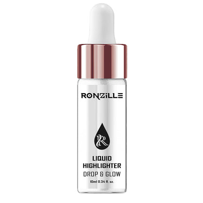 Ronzille Smooth Shine Liquid Illuminator Face Highlighter 3D Glow - Silver
