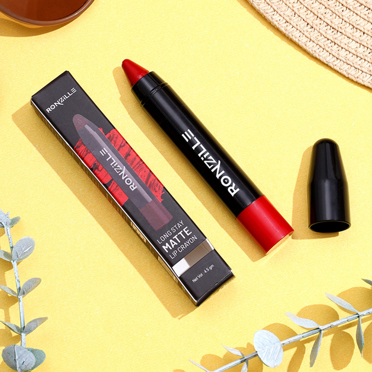 Ronzille Long Stay Matte Lip Crayon - Venetian Red