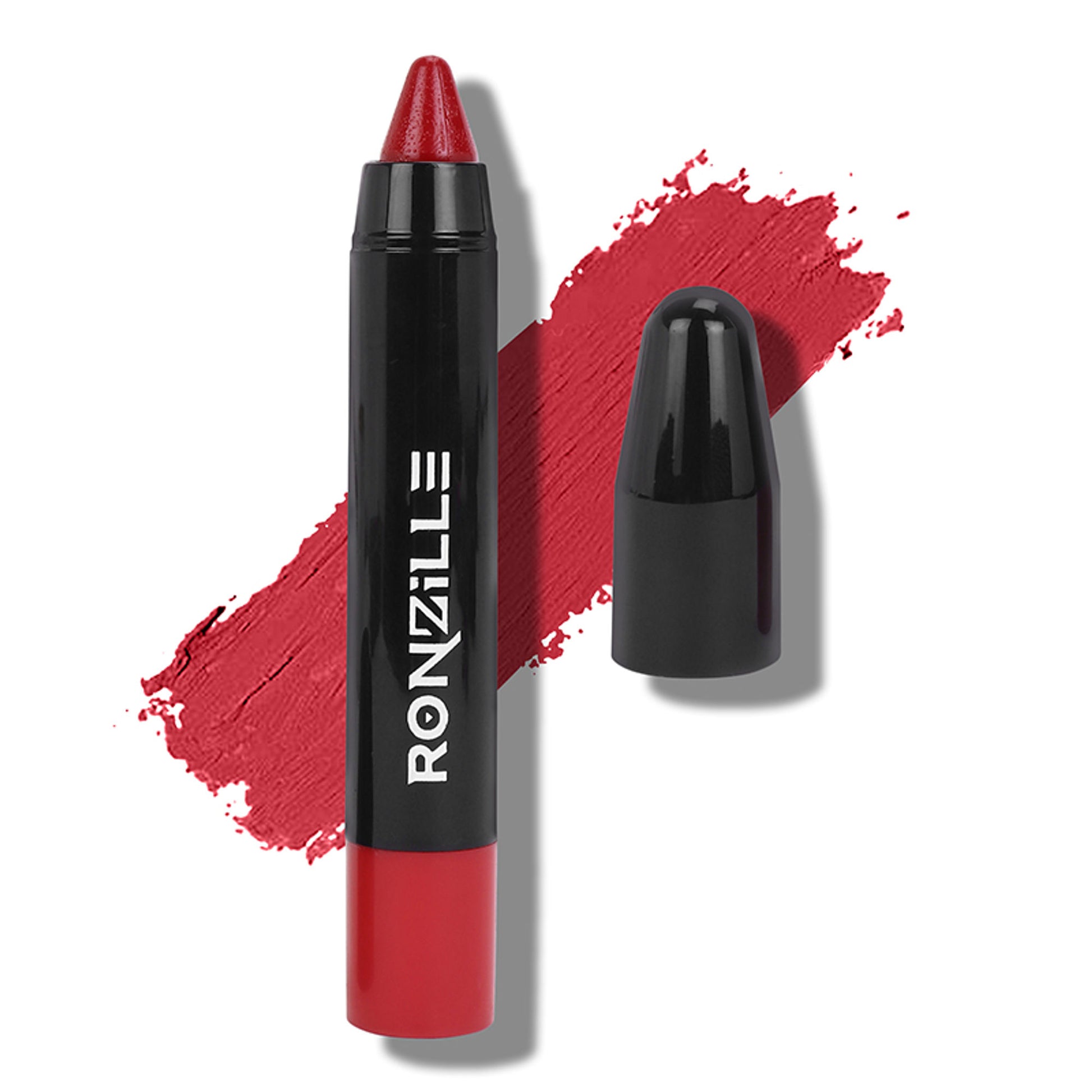 Ronzille Long Stay Matte Lip Crayon - Cherry Wood