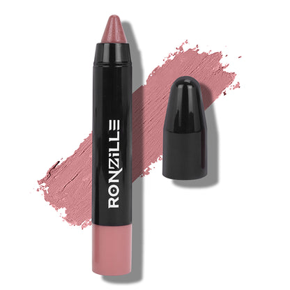Ronzille Long Stay Matte Lip Crayon - Raspberry Rose