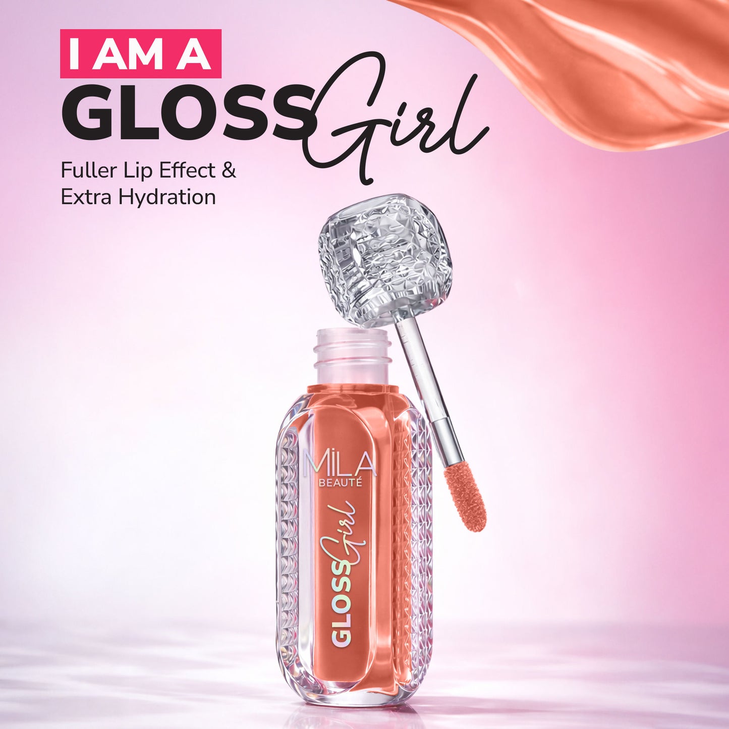 Mila Beauté Gloss Girl Lip Gloss with Fuller-Lip Effect & Extra Hydration - By The Way