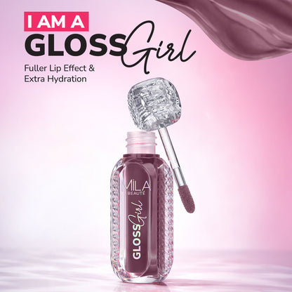 Mila Beauté Gloss Girl Lip Gloss with Fuller-Lip Effect & Extra Hydration - Oh Please